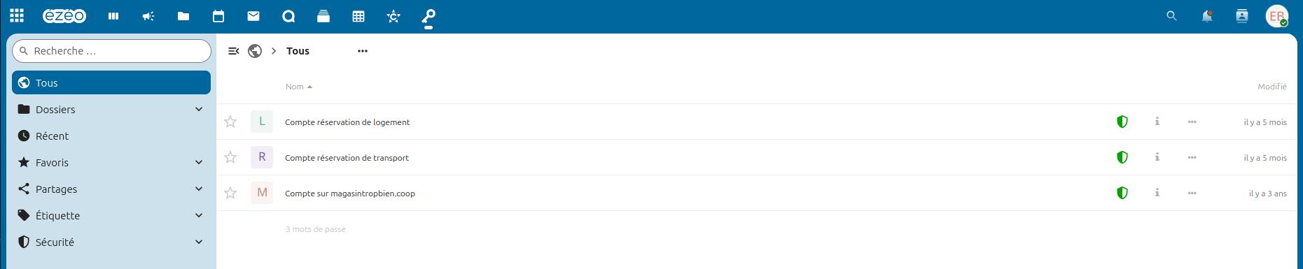 Extension navigateur de Nextcloud Passwords